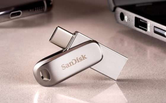 USB 2-in-1 Ultra Dual Drive Luxe di SanDisk da 64GB scontata del 40%