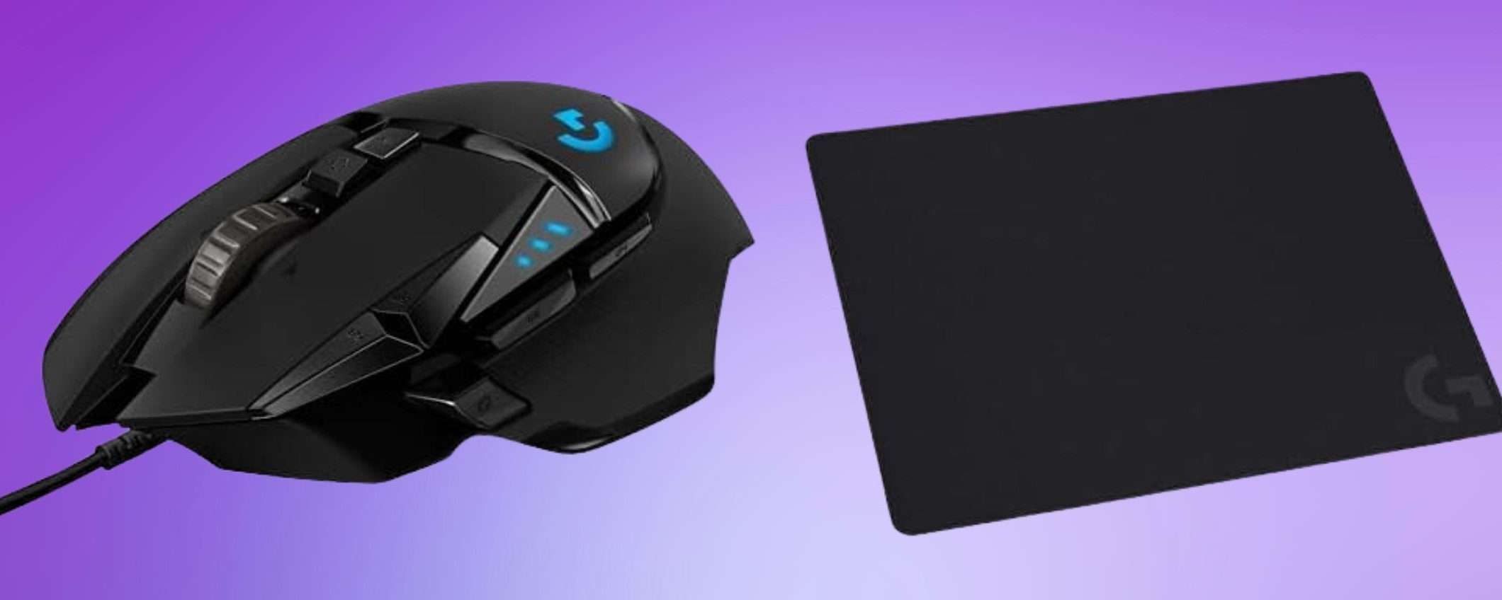 Amazon al TOP: mouse da gaming Logitech con tappetino al 43% in MENO