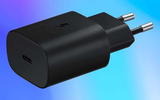 Caricatore Samsung USB-C 25W a prezzo WOW su Amazon (-55%)