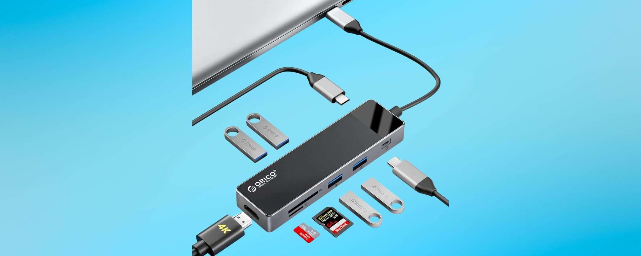 Docking Station USB 9-in-1: il DOPPIO SCONTO Amazon è un regalo