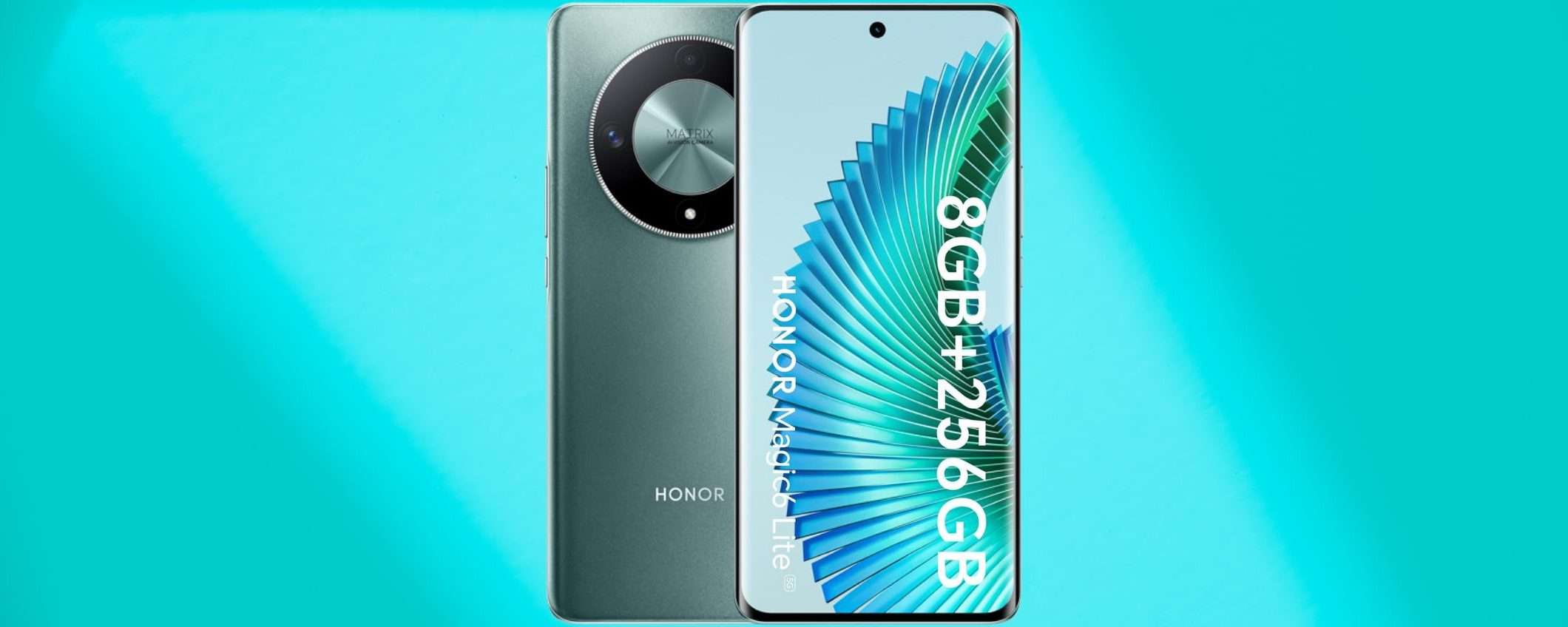 Honor Magic6 Lite: ottimo smartphone con 100€ di sconto (Amazon)