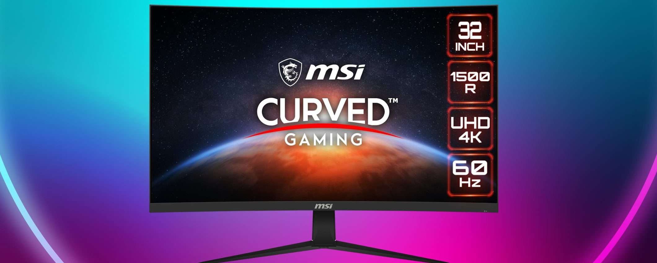 Monitor da gaming curvo MSI 32