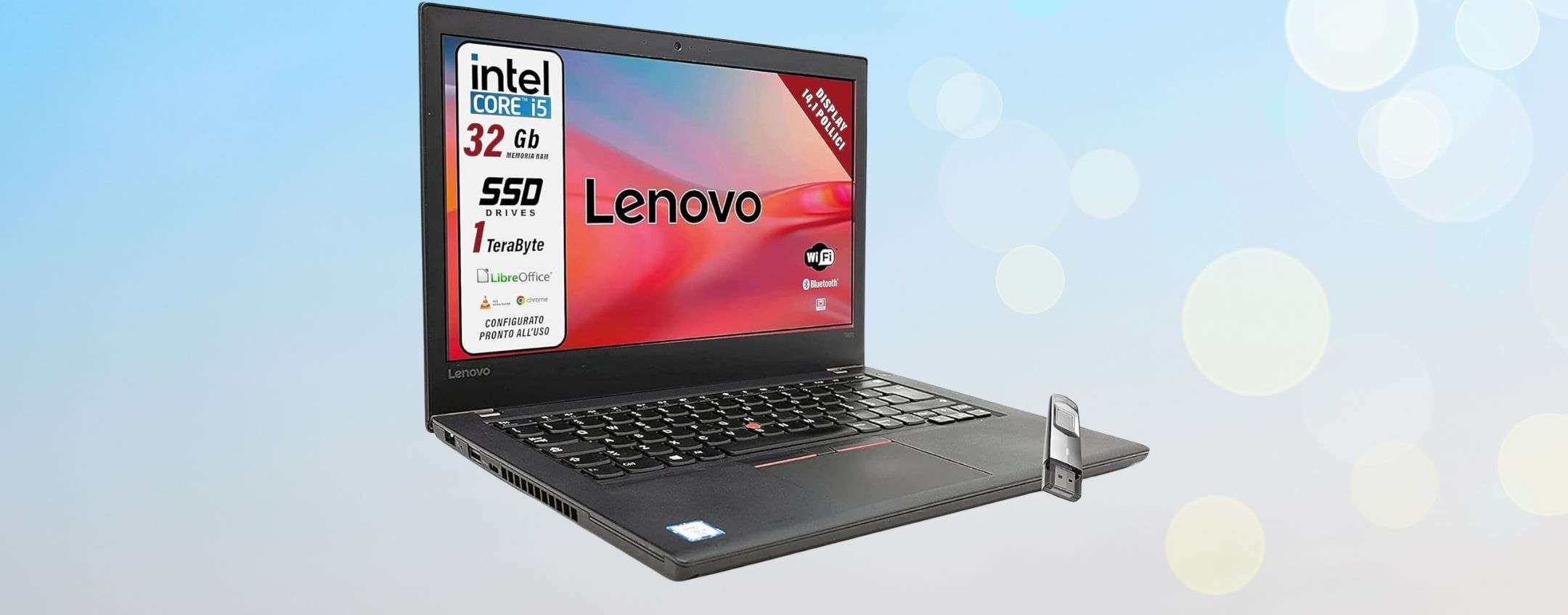 Notebook Lenovo ricondizionato offerta Amazon