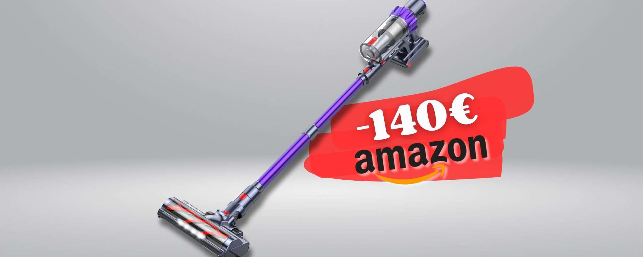 Aspirapolvere senza fili AUTOMATICO con accessori e autonomia bomba