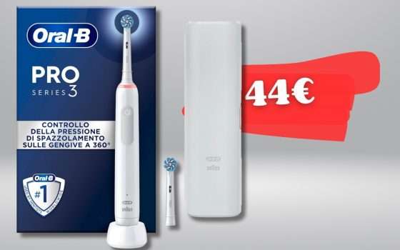Oral-B, spazzolino ELETTRICO e custodia viaggio: 44€ e addio dentista