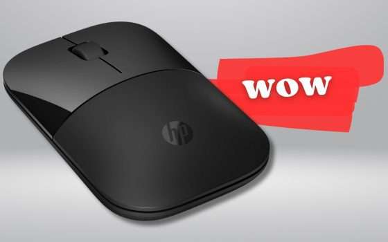 Mouse Wireless ultra SOTTILE ed ergonomico, con HP non sbagli: 20€