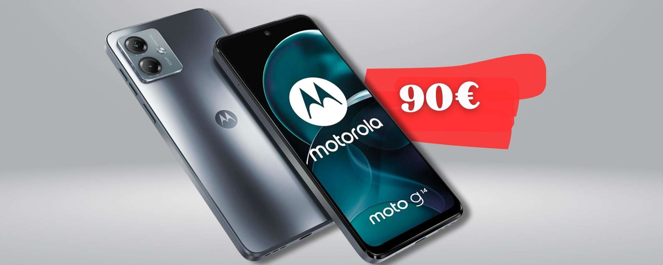 Motorola Moto G14, su Amazon l'AFFARE perché è scontato a soli 90€ ora