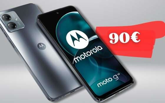Motorola Moto G14, su Amazon l'AFFARE perché è scontato a soli 90€ ora
