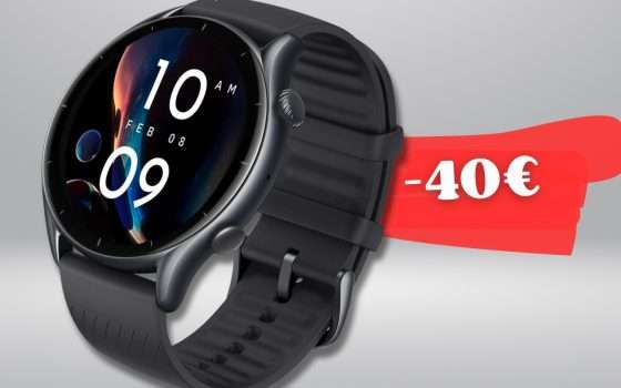 Amazfit GTR 3 è FUTURO al polso, prezzo che CROLLA con coupon