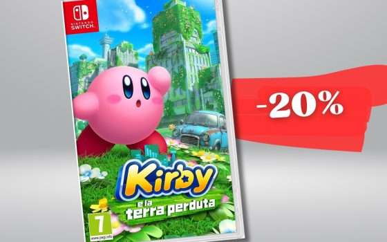 Kirby E La Terra Perduta in sconto, portalo su Nintendo Switch (-20%)