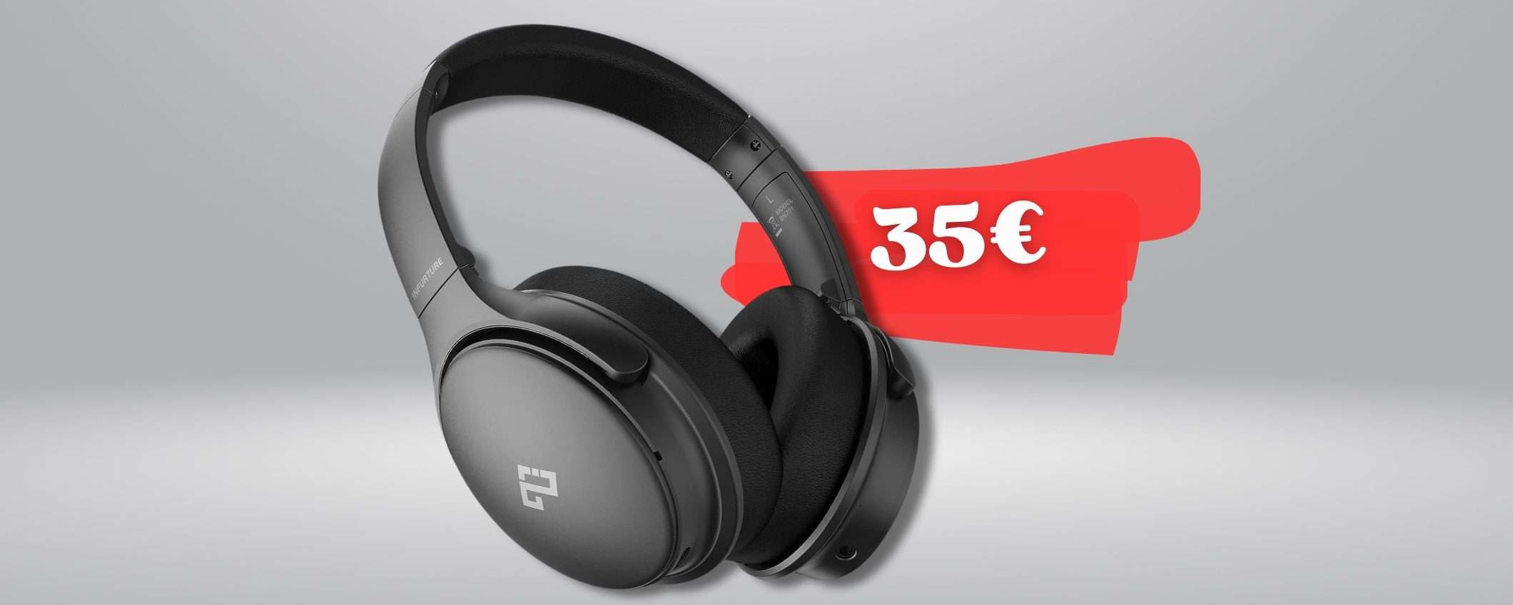 Cuffie Wireless Bluetooth per audio SPAZIALE e silenzio ASSOLUTO (35€)