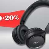 CUFFIONI Bluetooth pieghevoli 5.3 e 60 ore di riproduzione: audio TOP