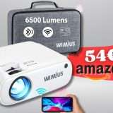 Proiettore WiFi supporto Full HD soli 50€: sta andando A RUBA (Amazon)