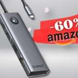 SUPER docking station 9in1 con supporto HDMI 4K, sconto 60% ESAGERATO