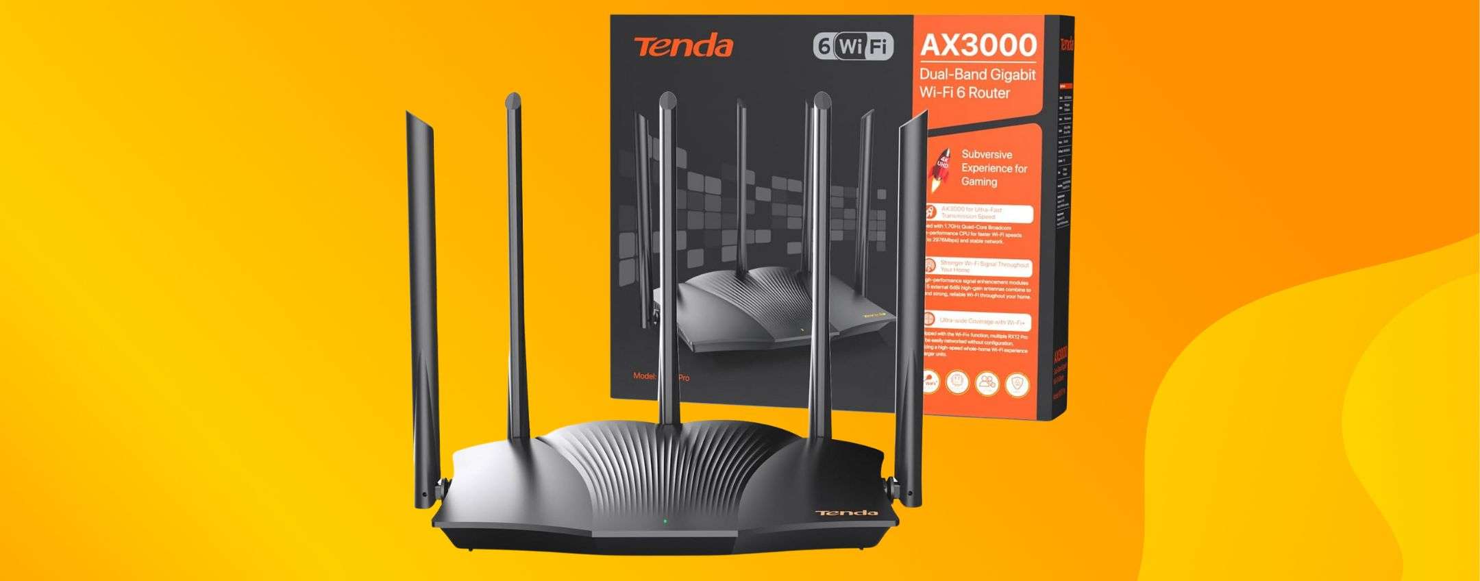 Router wifi6 Tenda offerta Amazon