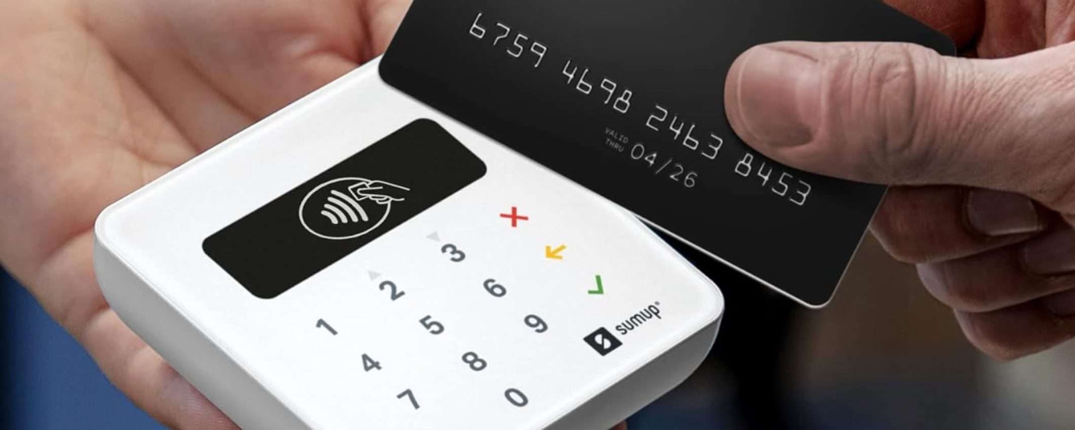 SumUp Air, il lettore di carte per pagamenti elettronici, è in SUPER SCONTO (-40%)