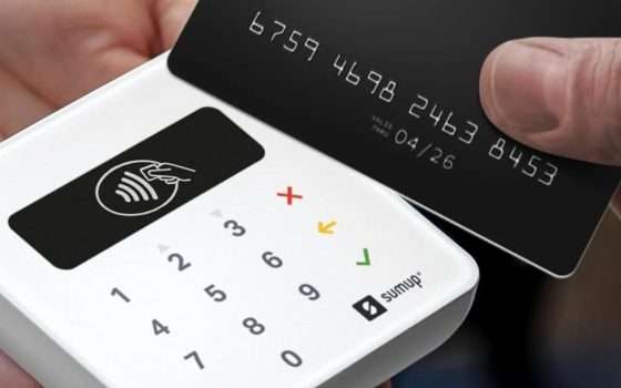 SumUp Air, il lettore di carte per pagamenti elettronici, è in SUPER SCONTO (-40%)