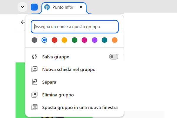 Come creare un gruppo di schede permanente di Google Chrome