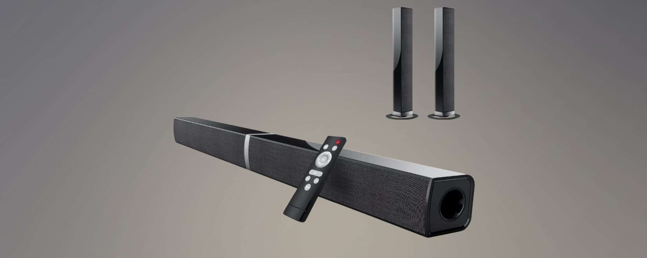 Soundbar personalizzabile 2-in-1: geniale e in SUPER SCONTO (-40%)