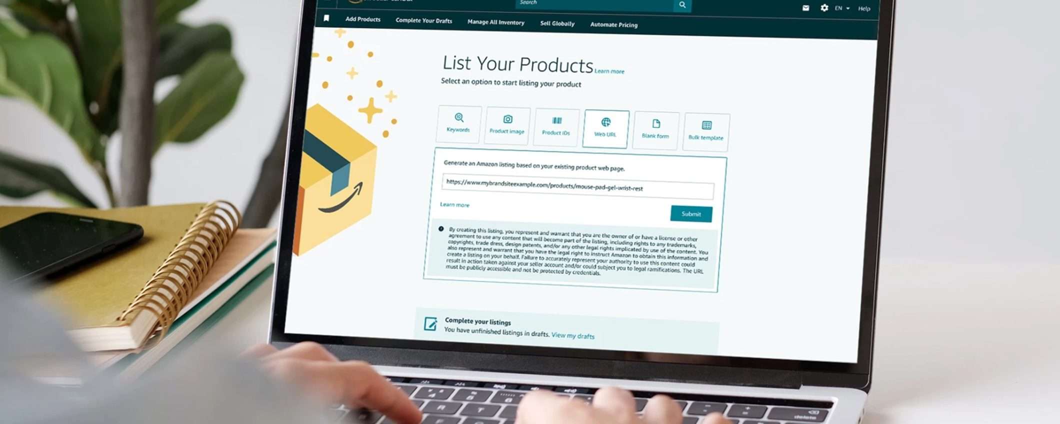 Amazon: basterà un link per creare pagine prodotto con l'AI