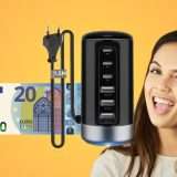 Caricatore Multiplo USB 60W 6 porte: 20€ con Coupon 30% Amazon