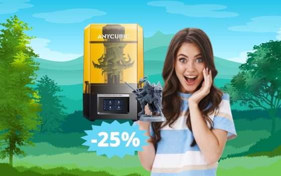 Anycubic Photon Mono M5s: MEGA sconto del 25% su Amazon