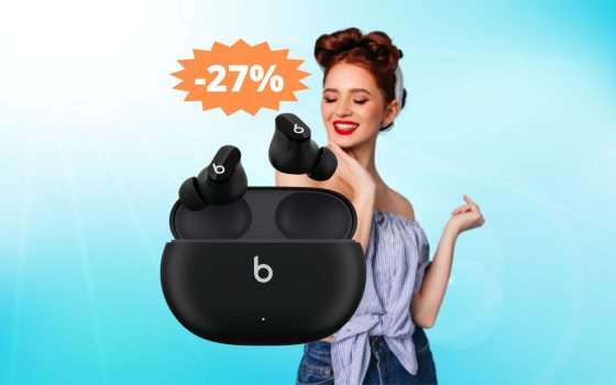 Beats Studio Buds: prezzo IMPERDIBILE su Amazon (-27%)