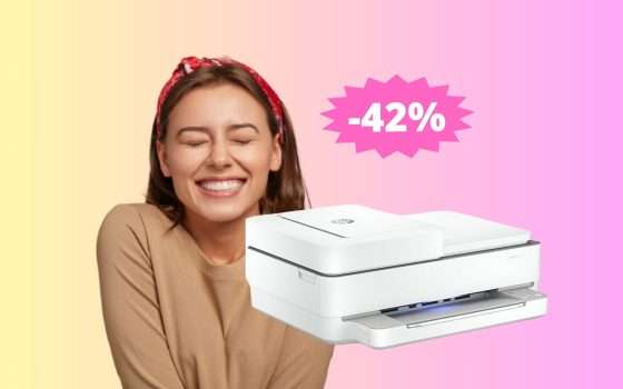 Stampante HP Envy 6420e: tecnologia all'avanguardia (-42%)