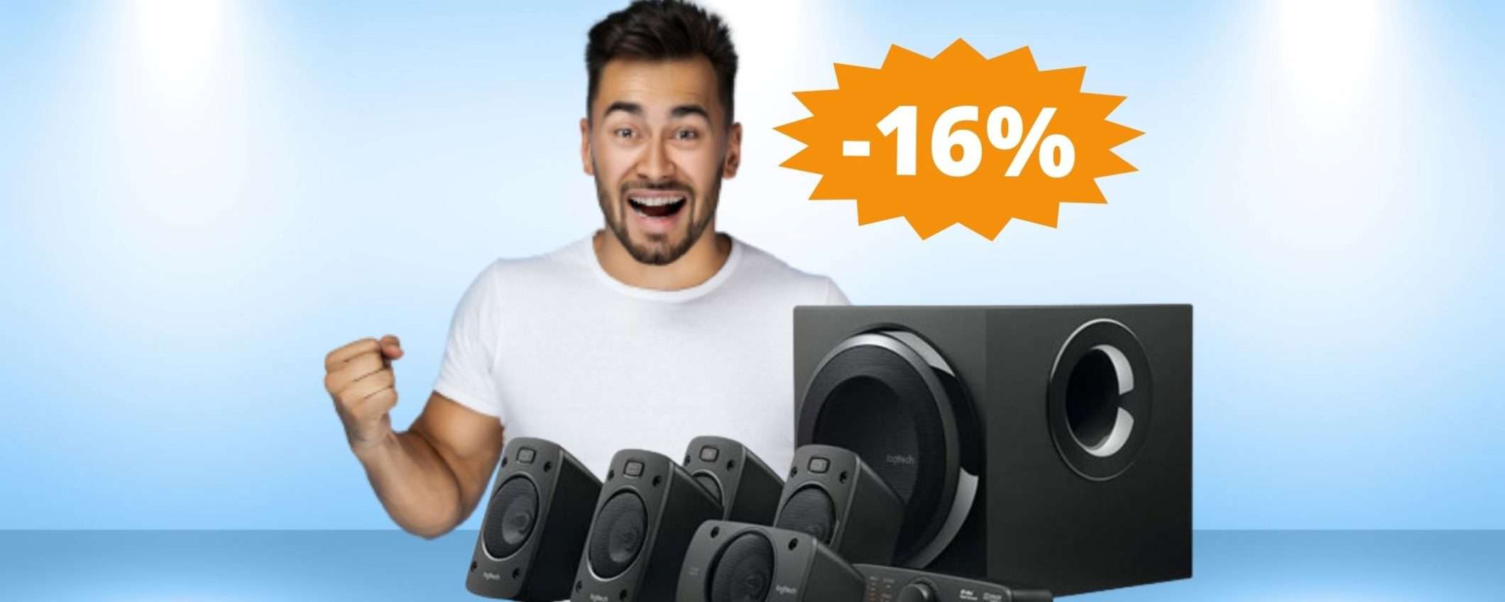 Sistema audio Logitech Z906: SUPER sconto del 16% su Amazon