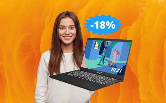 MSI Modern 14: stile, potenza e portabilità (-18%)
