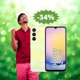 Samsung Galaxy A25: sconto ESCLUSIVO del 34% su Amazon