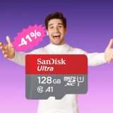 SanDisk Ultra microSDXC: un AFFARE da non perdere (-41%)