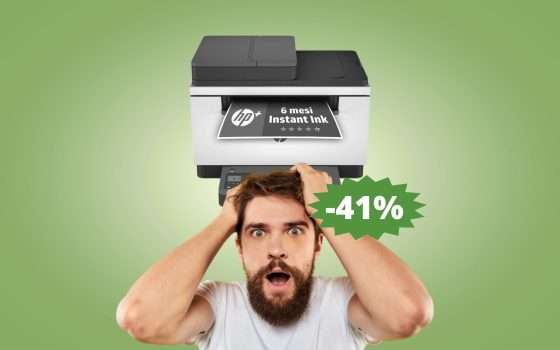 Stampante HP LaserJet 6GX01E: MEGA sconto del 41% su Amazon