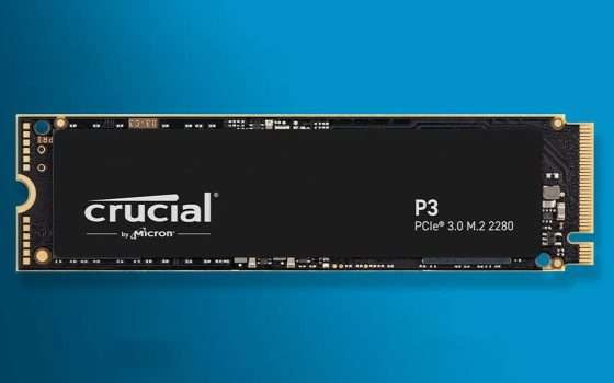 SSD 4 TB: Crucial P3 è in OFFERTA LAMPO (pochi pezzi)