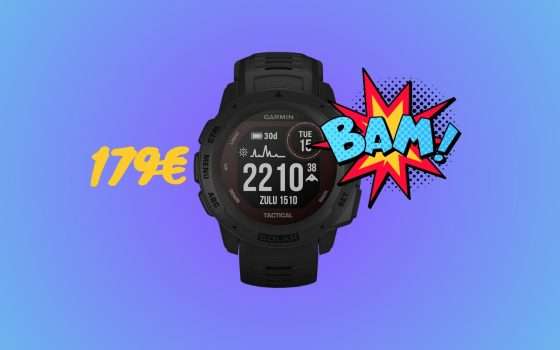 Garmin Instinct Solar: l'INDISTRUTTIBILE a 179€ con le Offerte di Primavera