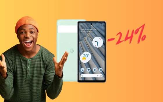Google Pixel 7a ti REGALA la Cover Originale su Amazon (-24%)