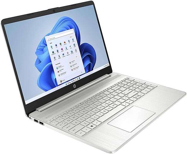 Il laptop HP 15s nella colorazione Argento