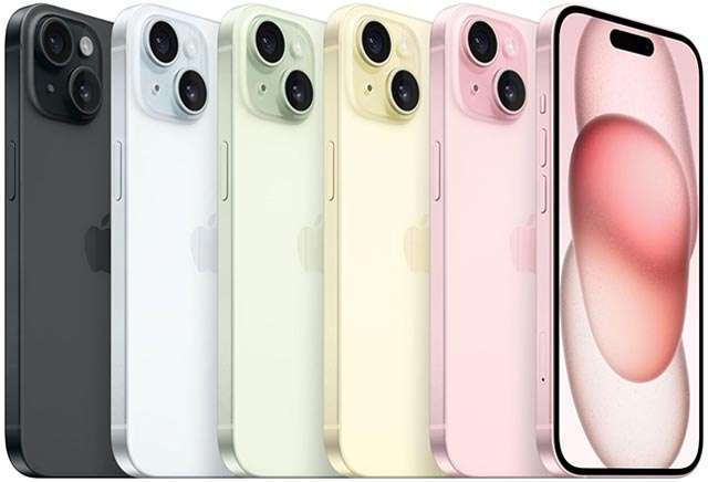 Tutte le colorazioni di iPhone 15