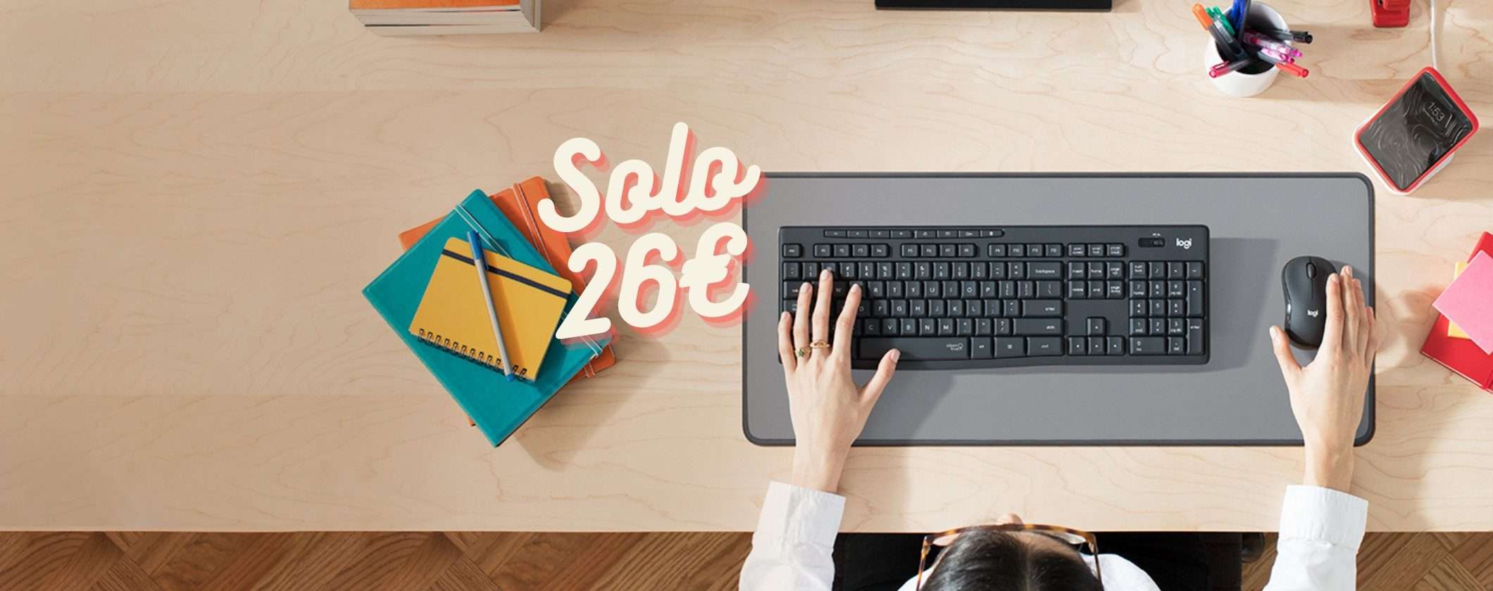 Kit Mouse + Tastiera Logitech a soli 26€: un REGALO di Amazon