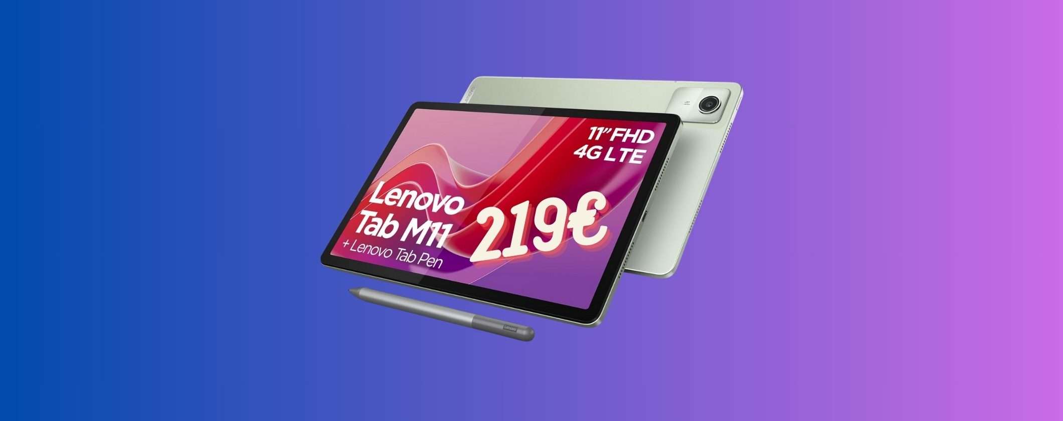 Lenovo Tab M11: OFFERTA BOMBA su Amazon (219€)