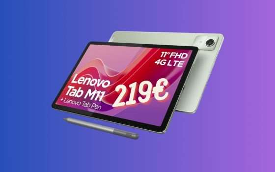 Lenovo Tab M11: OFFERTA BOMBA su Amazon (219€)