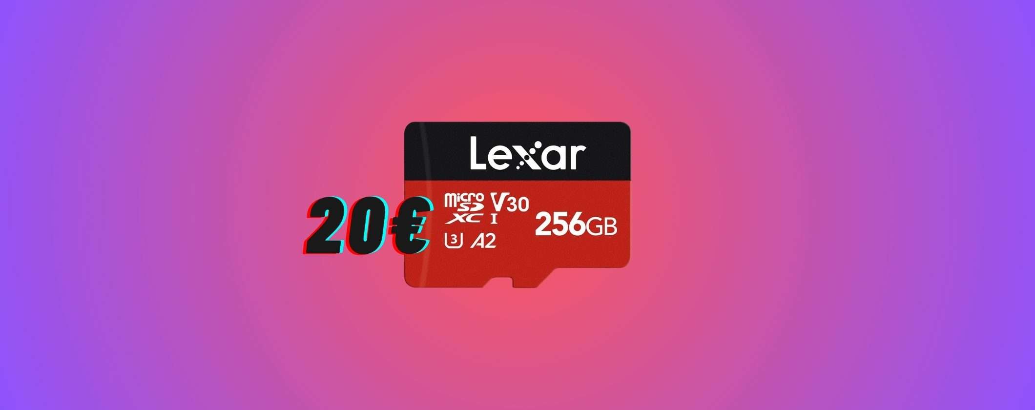Lexar MicroSD 256GB: BOMBA a 28€ con la Festa Offerte Primavera Amazon