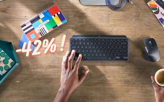 Logitech MX Keys Mini: la SIGNORA TASTIERA tua a -42%