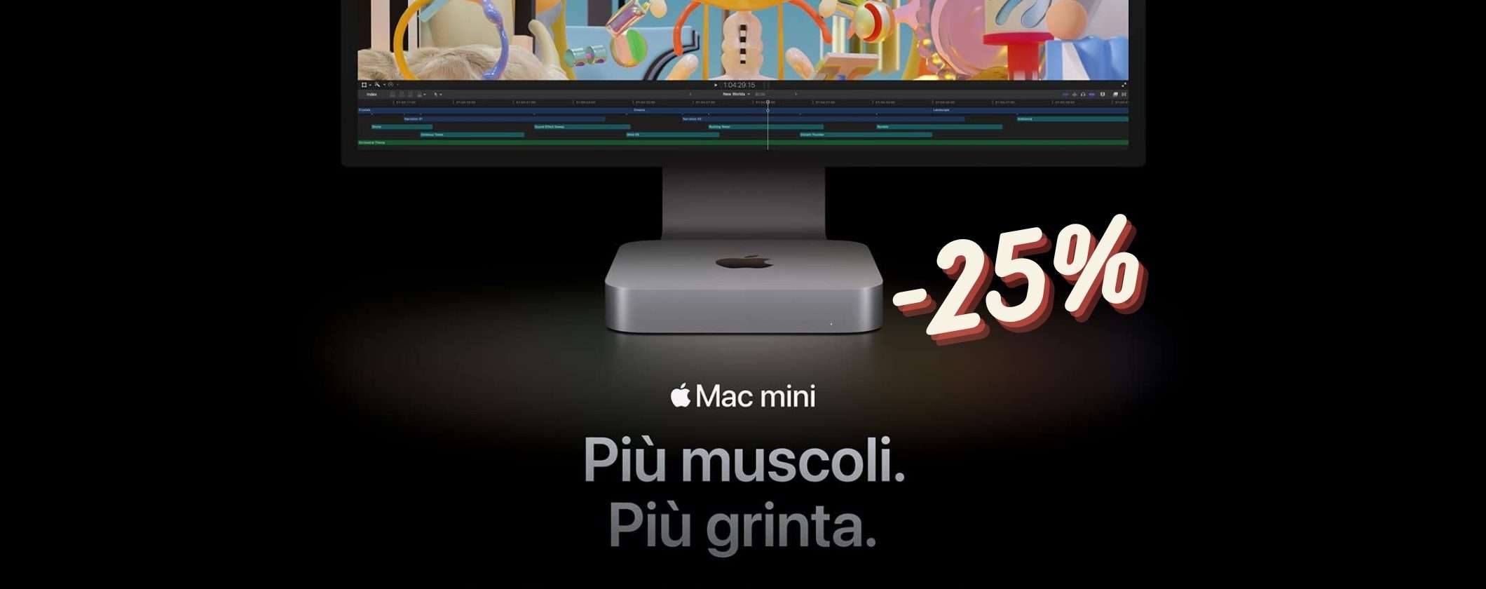 Mac mini M2 al MINIMO STORICO su Amazon: 25% di SCONTO