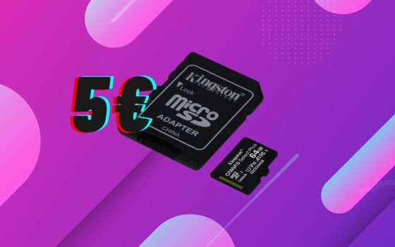 MicroSD 64GB Kingston: spazio e velocità al tuo servizio (5€)
