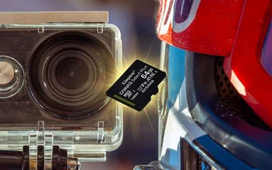 MicroSD Kingston 64GB: registra le tue uscite in moto (-40%)