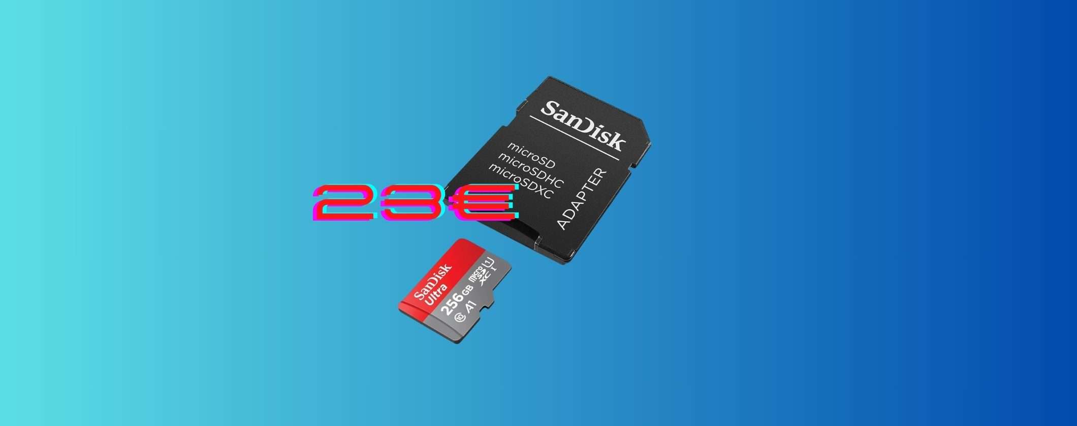 MicroSD SanDisk 256GB: solo 23€ alle Offerte di Primavera Amazon