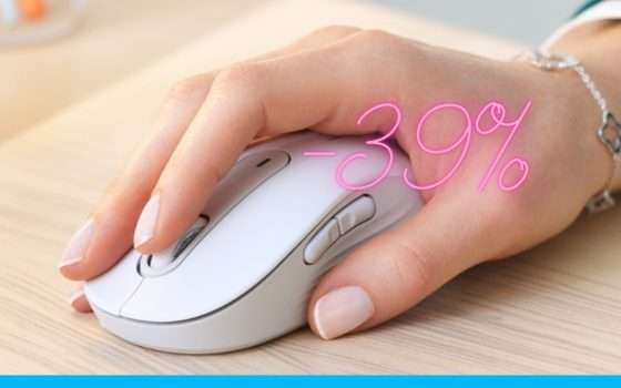 Mouse Wireless Logitech Signature M650 L: -39% su Amazon