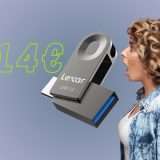 PenDrive Lexar 64GB Type-C e USB-A: solo 14€ su Amazon