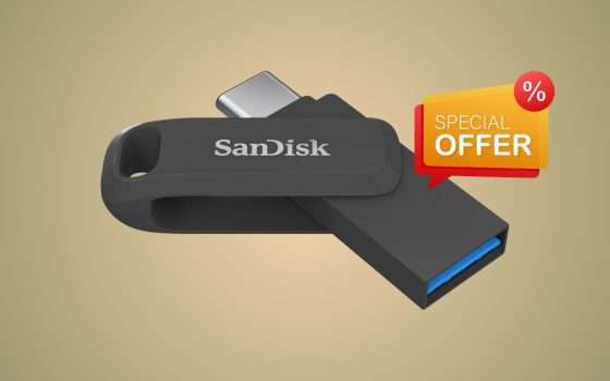PenDrive SanDisk 512GB Type-C e USB A a 51€ su Amazon